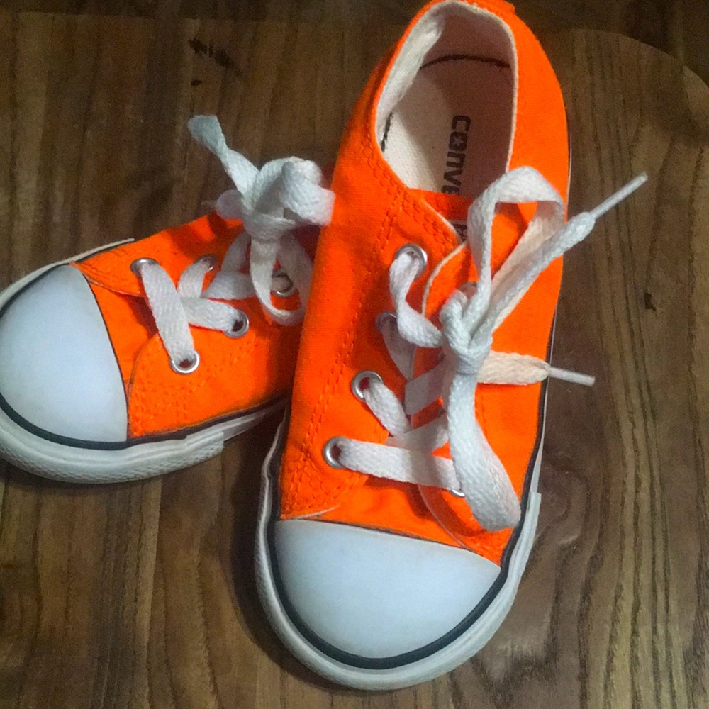 Converse All Stars Neon Orange Toddler size 9